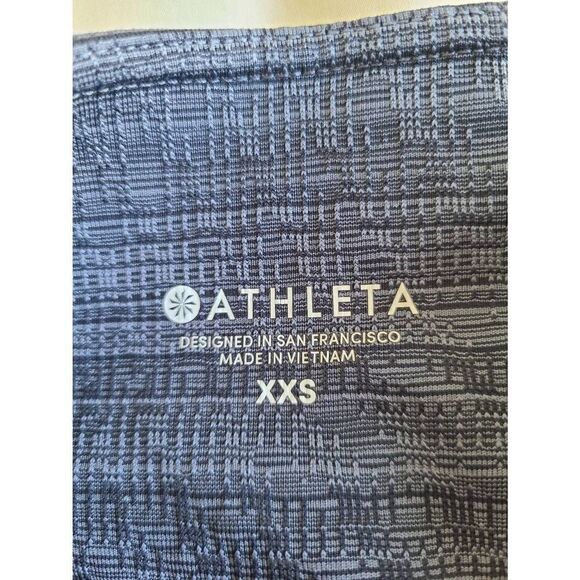 Athleta Cropped Leggings Womens 2XS Purple Stretch Lined Athleisure Yoga Pockets - Picture 5 of 8